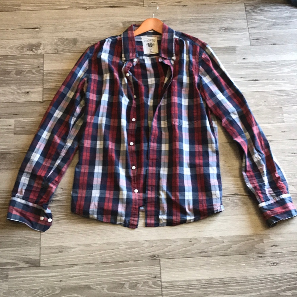 Men’s Pronto Plaid Button Down Shirt